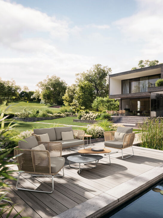 Amari Lounge Sofa inkl. Auflagen Stone